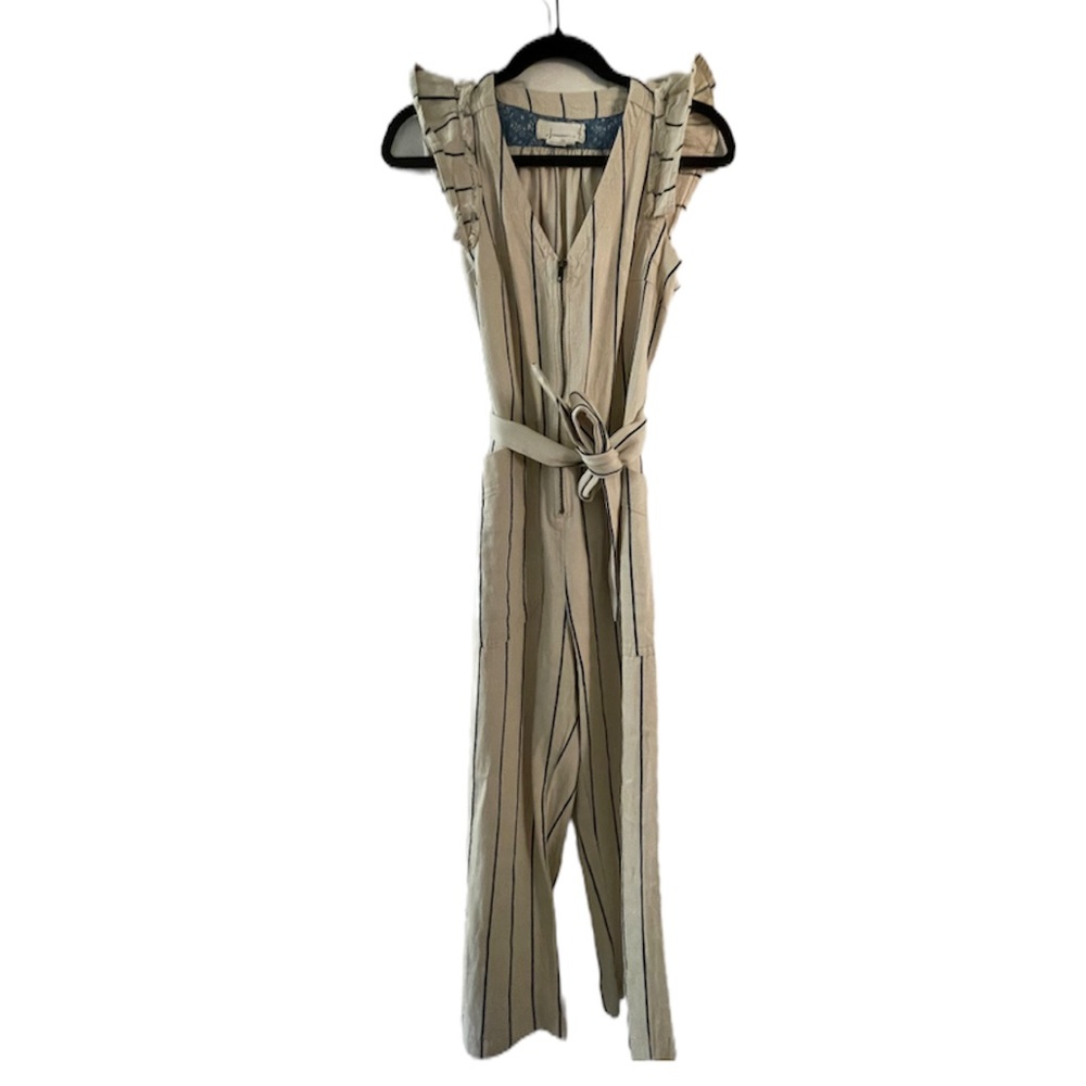 Anthropologie Femme Striped Jumpsuit New Size 2 - Picture 4 of 6